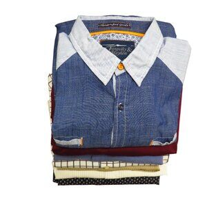Bundle of 7 Dress and Casual Long Sleeve Shirts